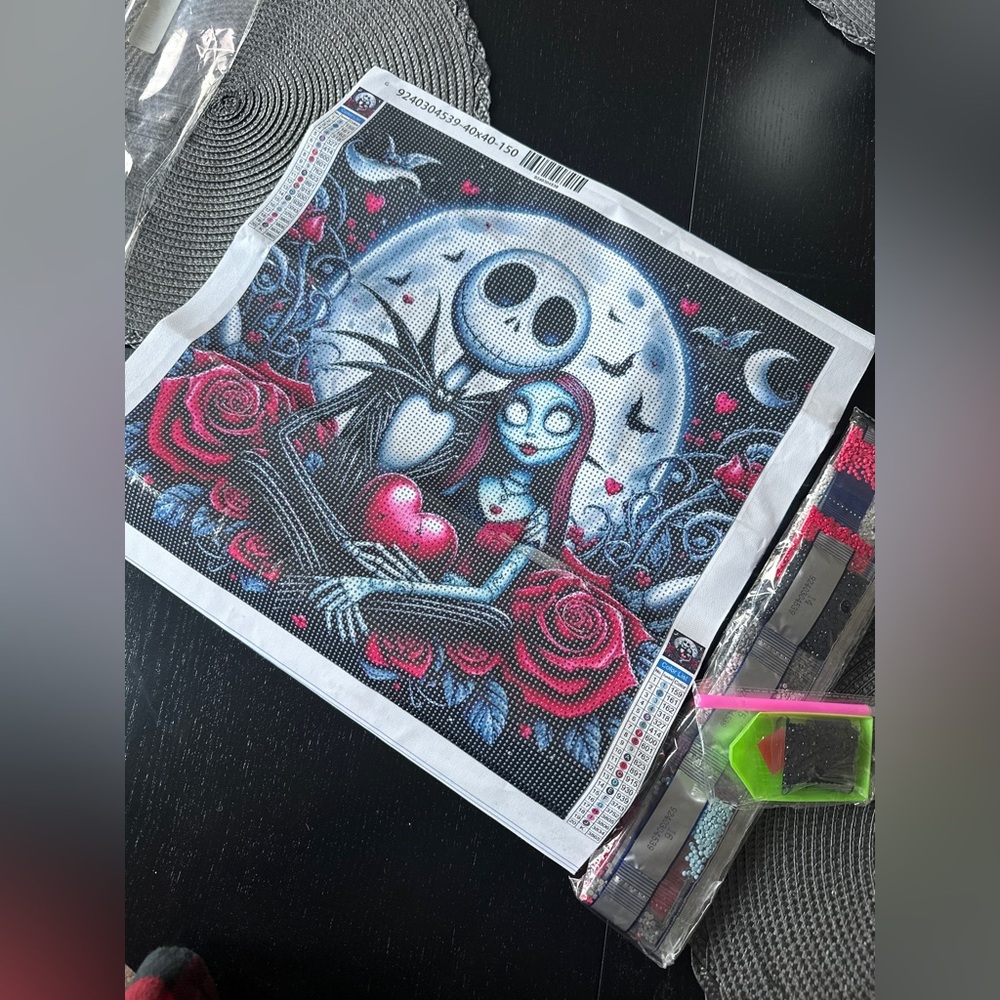 Nightmare Before Christmas Gem Art